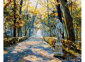 Раскраски по номерам - Летний сад. Скульптура Ночь, 40 х 50 см. (Белоснежка, 024-AB)